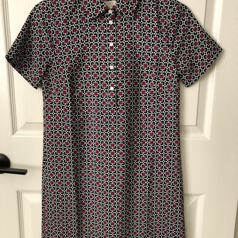 JCREW printed shirt dress